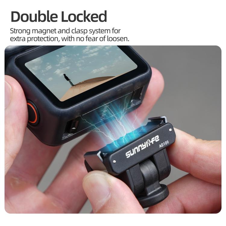 Adaptador de liberación rápida magnético bidireccional Sunnylife para DJI Osmo 360, AD109 For DJI Osmo 360