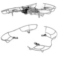 Para DJI Mini 4 STARTRC Drone hélice protector anillo anticolisión, For DJI Mini 4 Pro