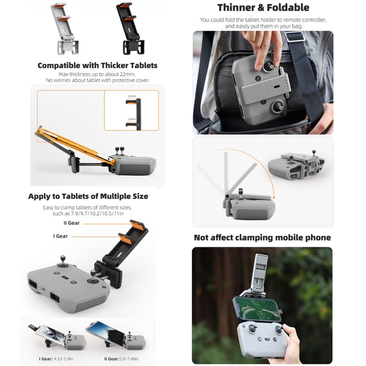 Soporte para tableta con control remoto Sunnylife para DJI RC-N3 / RC-N2 / RC-N1