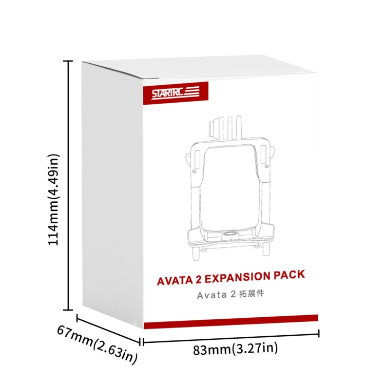 Soporte de expansión para cámara de acción DJI Avata 2 STARTRC, For DJI Avata 2 Expansion Bracket
