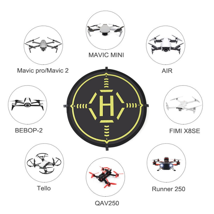 STARTRC RC Drone Quadcopter Plataforma de estacionamiento portátil Plataforma de estacionamiento de aterrizaje de plegado rápido para DJI Mavic Mini / Mavic Air 2, Diámetro: 56 cm, Diameter: 56cm