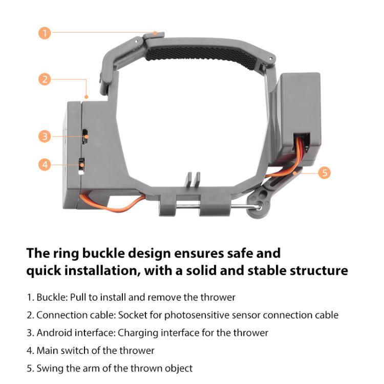 Para el sistema de lanzamiento aéreo DJI Mavic Pro, lanzador parabólico, For DJI Mavic Pro
