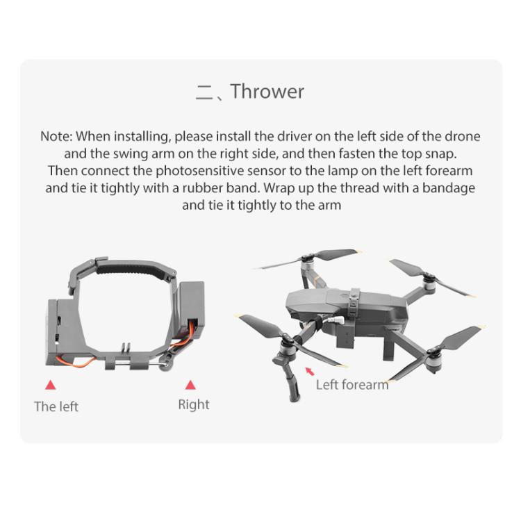 Para el sistema de lanzamiento aéreo DJI Mavic Pro, lanzador parabólico, For DJI Mavic Pro