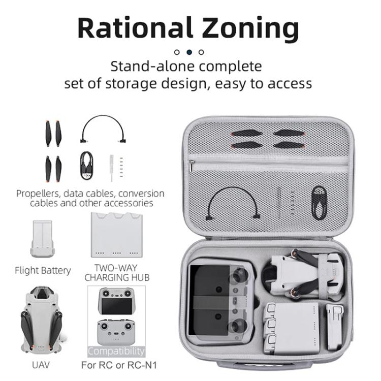 Bolsa de transporte y almacenamiento para control remoto de dron DJI Mini 3 / 3 Pro BRDRC, For DJI Mini 3 / 3 Pro