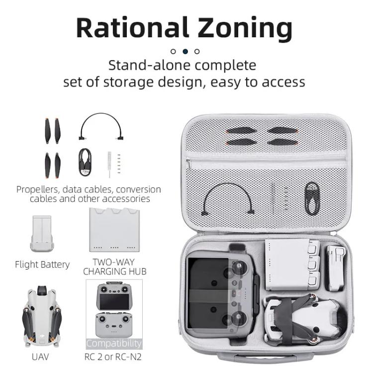 Bolsa de transporte y almacenamiento para el control remoto del dron DJI Mini 4 Pro BRDRC, For DJI Mini 4 Pro