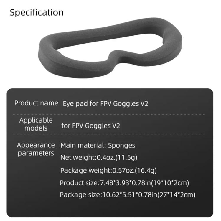 Para gafas DJI FPV V2 BRDRC, protectores oculares para gafas de vuelo, For DJI FPV Goggles V2