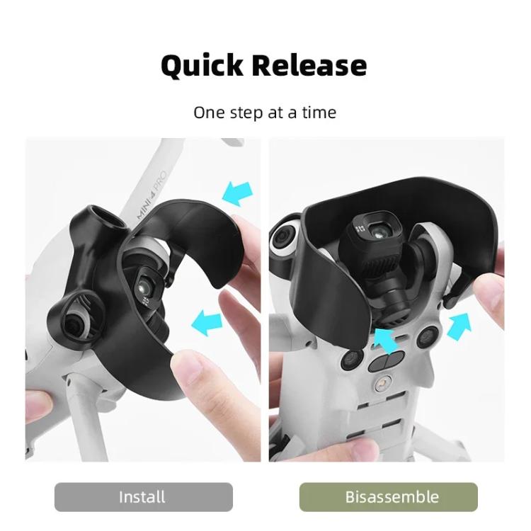 Parasol BRDRC para objetivo y gimbal DJI Mini 4 Pro, For DJI Mini 4 Pro