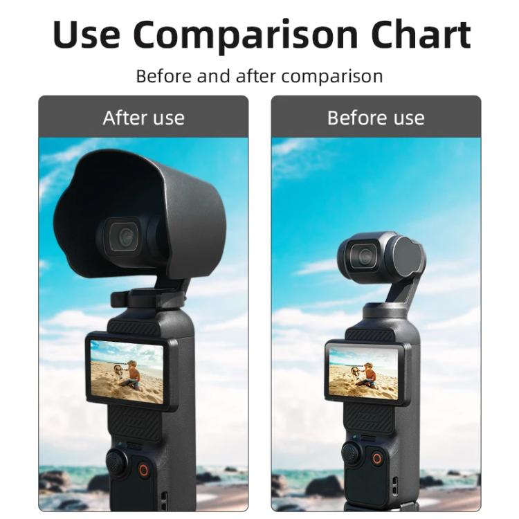 Parasol BRDRC para DJI OSMO Pocket 3, cubierta protectora para la lente., For DJI OSMO Pocket 3