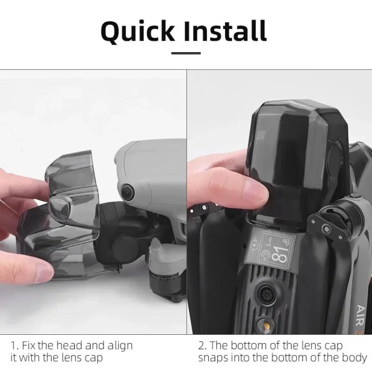 Tapa protectora de lente BRDRC para DJI Air 3 y funda para gimbal, For DJI Air 3