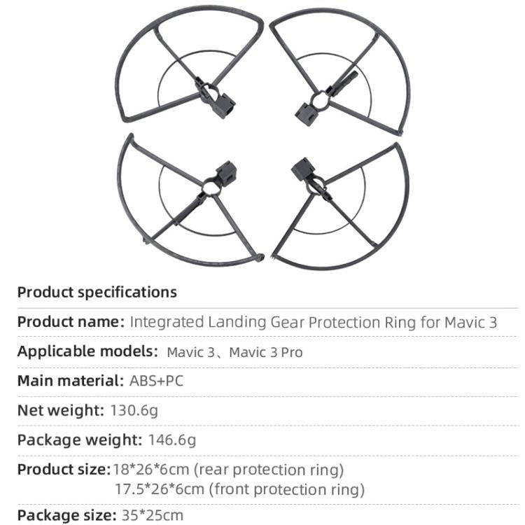 Anillo protector anticolisión para hélices de drones DJI Mavic 3 / 3 Pro BRDRC, For DJI Mavic 3 / 3 Pro