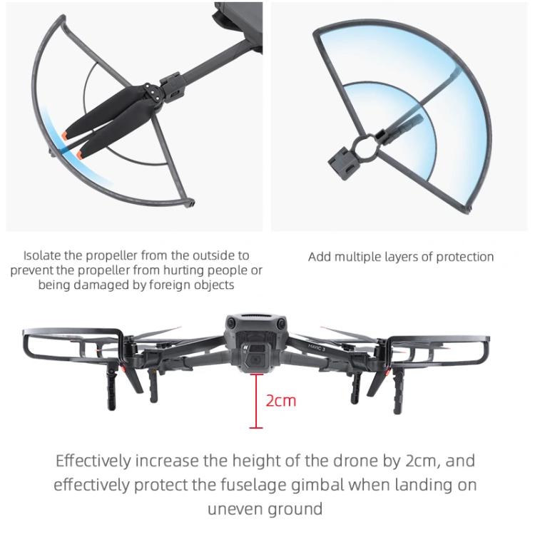Anillo protector anticolisión para hélices de drones DJI Mavic 3 / 3 Pro BRDRC, For DJI Mavic 3 / 3 Pro