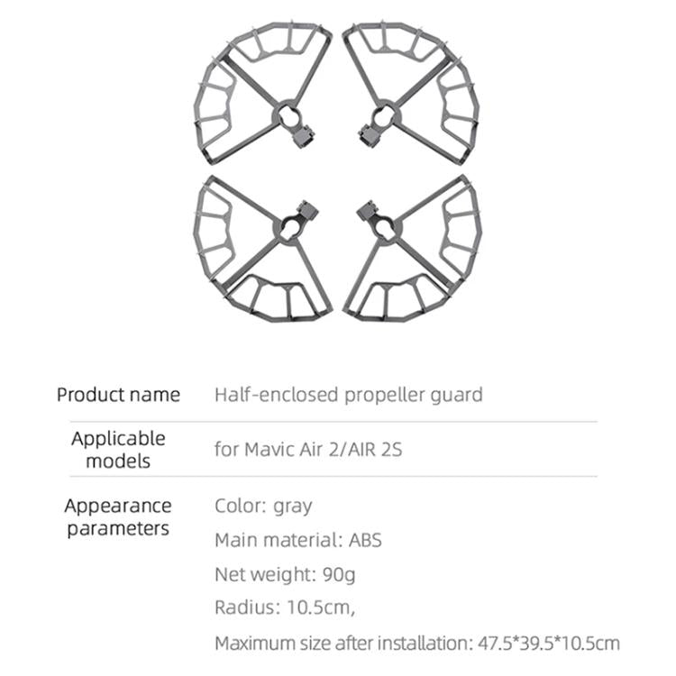 Anillo protector anticolisión para hélices de drones DJI Air 2S/ Mavic Air 2 BRDRC, For DJI Air 2S / Mavic Air 2
