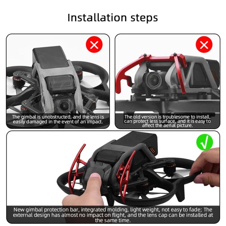 Protector de aleación de aluminio anticolisión para lente de gimbal DJI Avata BRDRC