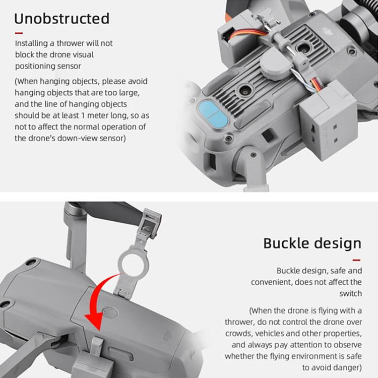 Sistema de lanzamiento aéreo para DJI Mavic Air 2 / Air 2S (parabólico), For DJI Mavic Air 2 / Air 2S