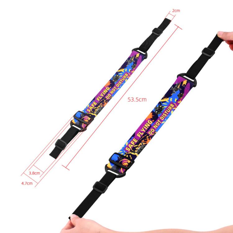 Diadema BRDRC con estampado de grafiti colorido y correa fija para gafas DJI Aavta 2 / FPV V2