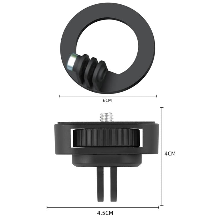 Soporte de base de anillo magnético con adaptador de 1/4 de pulgada, Magnetic Base with 1/4 inch Adapter