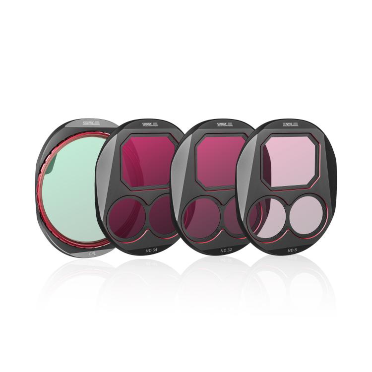 Kit de filtros de lente STARTRC 4 en 1 CPL ND8 ND32 ND64 para DJI Mavic 4 Pro, CPL ND8 ND32 ND64