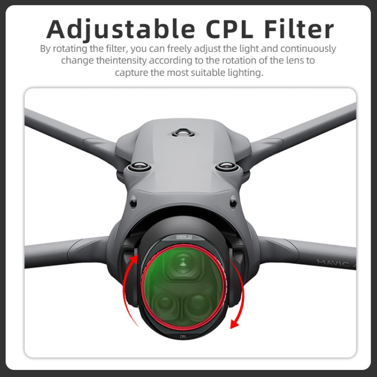 Kit de filtros de lente STARTRC 4 en 1 CPL ND8 ND32 ND64 para DJI Mavic 4 Pro, CPL ND8 ND32 ND64