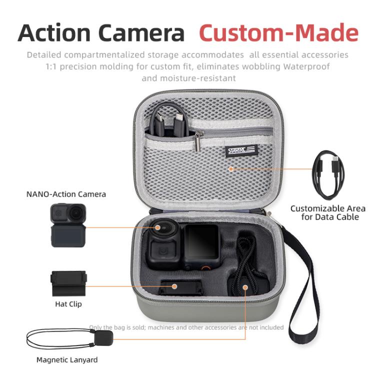 Bolsa combinada mini estándar para caja de transporte portátil DJI Osmo Nano STARTRC, For DJI Osmo Nano