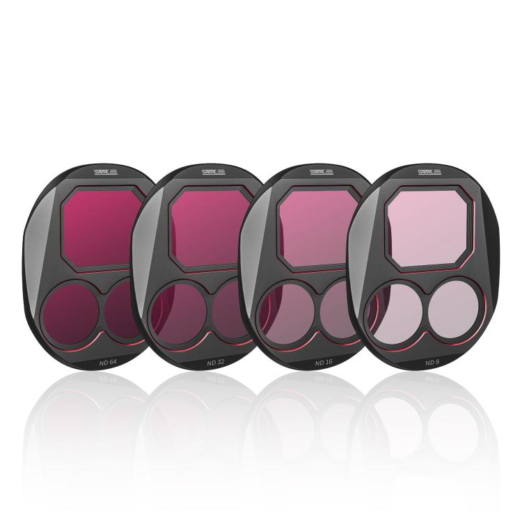 Kit de filtros de lente STARTRC 4 en 1 (ND8, ND16, ND32, ND64) para DJI Mavic 4 Pro, ND8 ND16 ND32 ND64