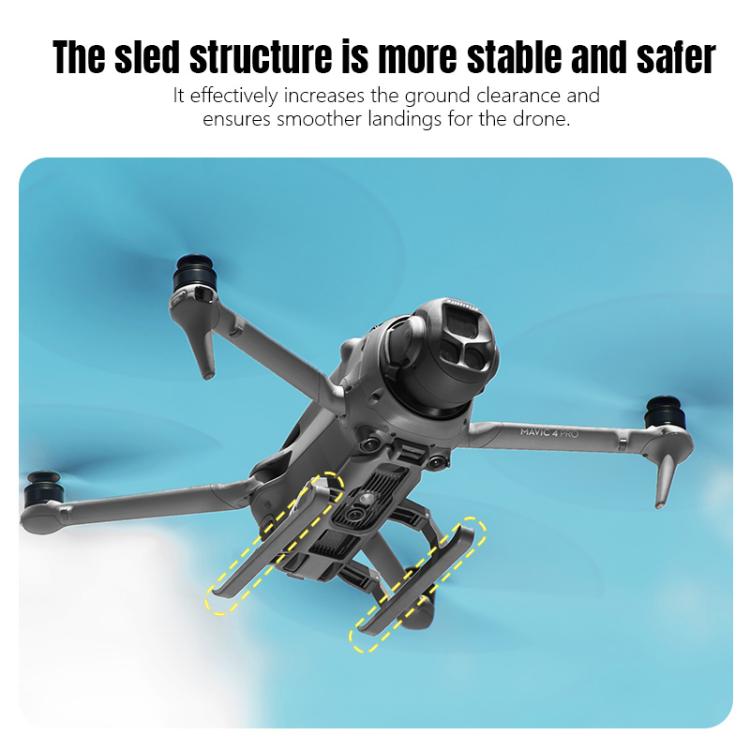 Para DJI Mavic 4 Pro STARTRC Sled Sled Antifall Anti-Suciedad Elevated Land Train Training Rack, For DJI Mavic 4 Pro