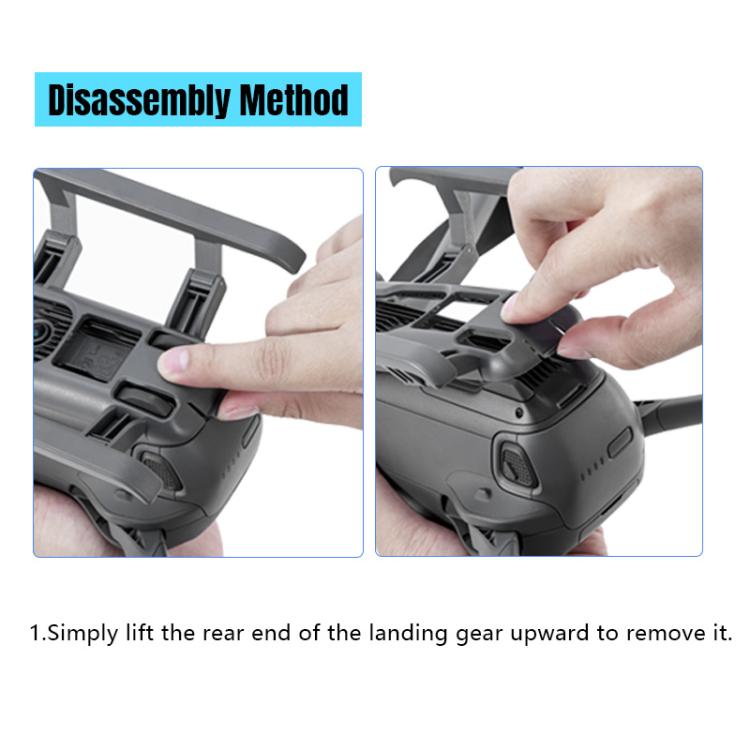 Para DJI Mavic 4 Pro STARTRC Sled Sled Antifall Anti-Suciedad Elevated Land Train Training Rack, For DJI Mavic 4 Pro