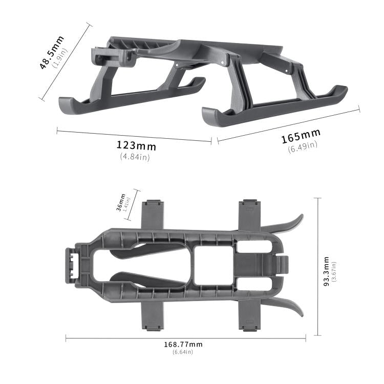 Para DJI Mavic 4 Pro STARTRC Sled Sled Antifall Anti-Suciedad Elevated Land Train Training Rack, For DJI Mavic 4 Pro