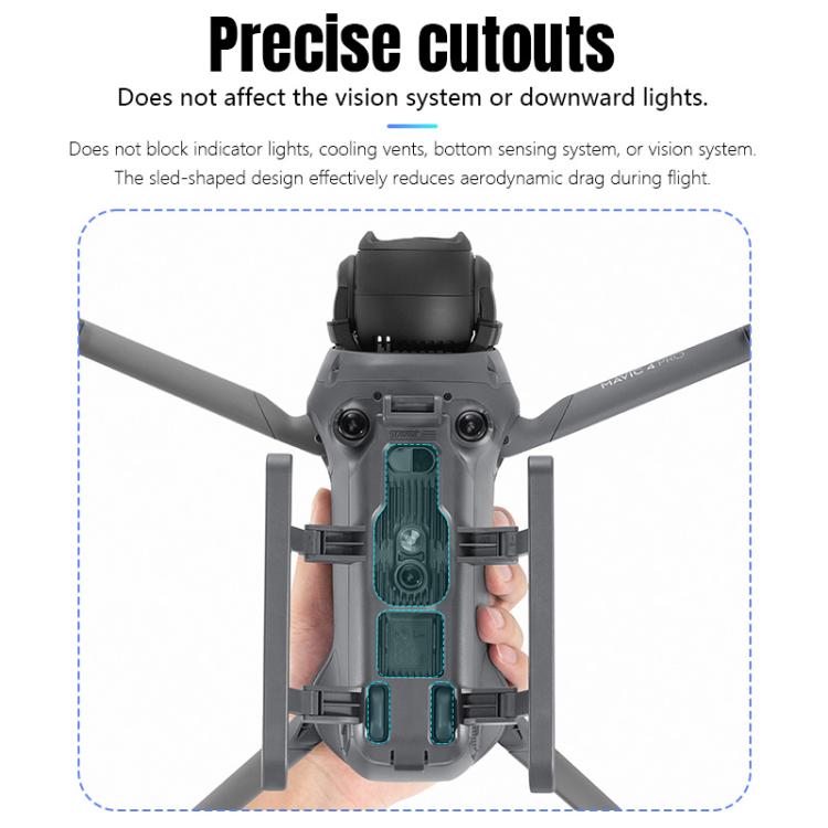 Para DJI Mavic 4 Pro STARTRC Sled Sled Antifall Anti-Suciedad Elevated Land Train Training Rack, For DJI Mavic 4 Pro