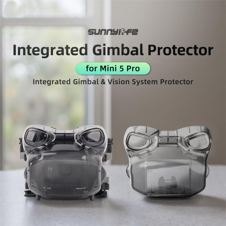 Protector de cardán integrado Sunnylife para DJI Mini 5 Pro, tapa de lente transparente, protector de sistema de visión, For DJI Mini 5 Pro