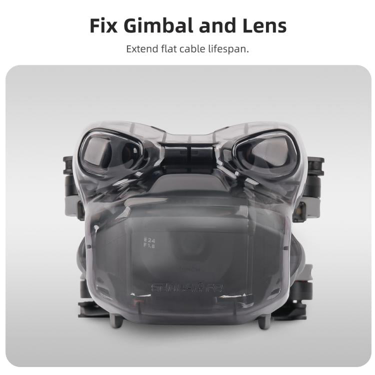 Protector de cardán integrado Sunnylife para DJI Mini 5 Pro, tapa de lente transparente, protector de sistema de visión, For DJI Mini 5 Pro