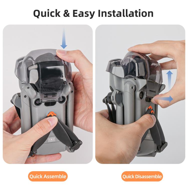 Protector de cardán integrado Sunnylife para DJI Mini 5 Pro, tapa de lente transparente, protector de sistema de visión, For DJI Mini 5 Pro