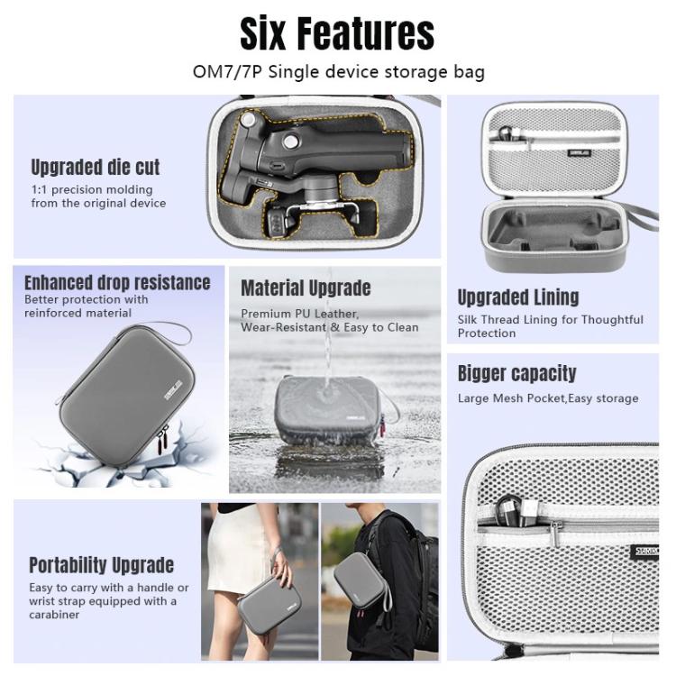 Bolsa de transporte portátil para DJI Osmo Mobile 7/7P STARTRC, For DJI Osmo Mobile 7 / 7P Body