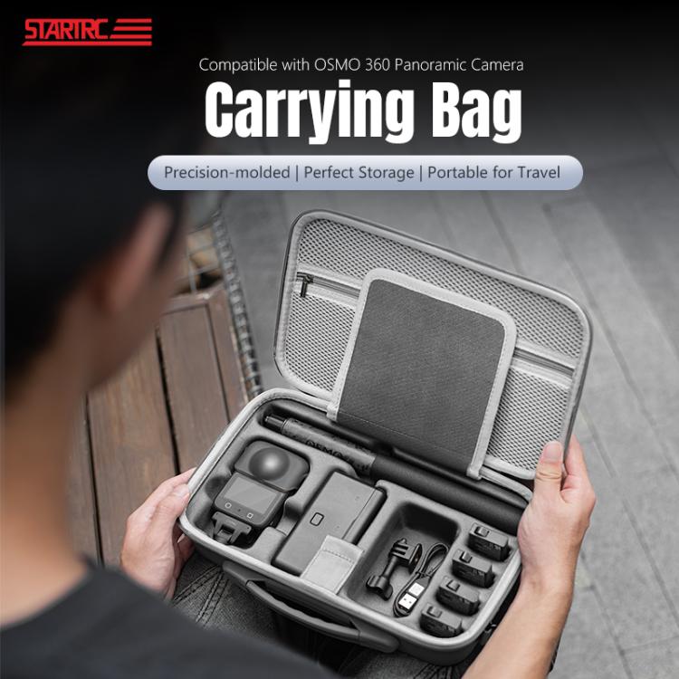 Bolsa de almacenamiento portátil de PU para DJI Osmo 360 STARTRC (kit completo), For DJI Osmo 360 PU