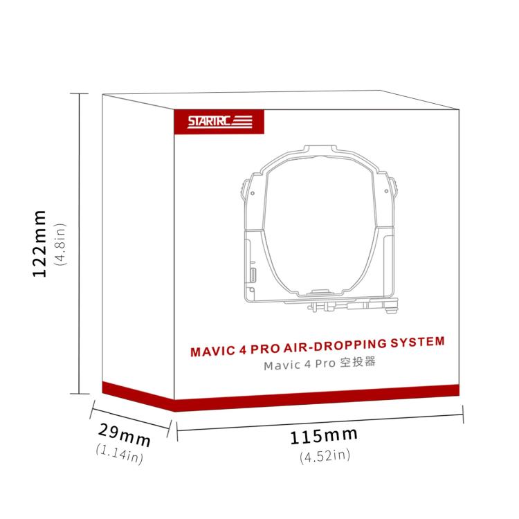Sistema de lanzamiento aéreo STARTRC parabólico con soporte de expansión para DJI Mavic 4 Pro, For DJI Mavic 4 Pro