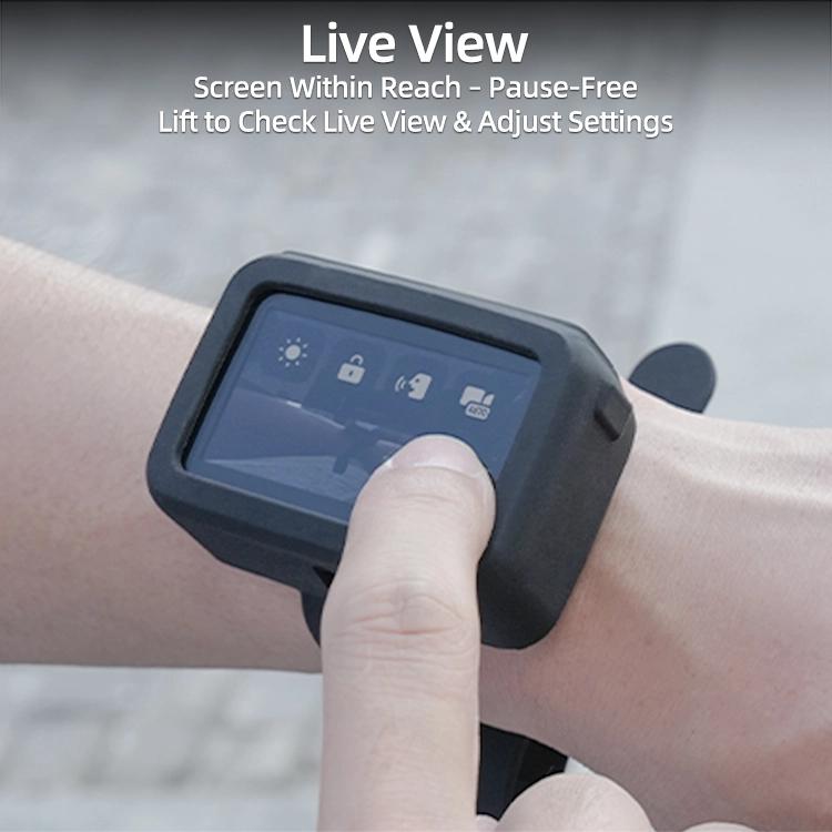 Correa de base para DJI Osmo Nano Sunnylife Vision, banda de expansión, funda protectora de silicona, correa para bicicleta, collar para gato, For DJI Osmo Nano Vision Dock Cover