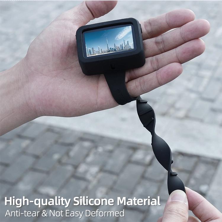 Correa de base para DJI Osmo Nano Sunnylife Vision, banda de expansión, funda protectora de silicona, correa para bicicleta, collar para gato, For DJI Osmo Nano Vision Dock Cover