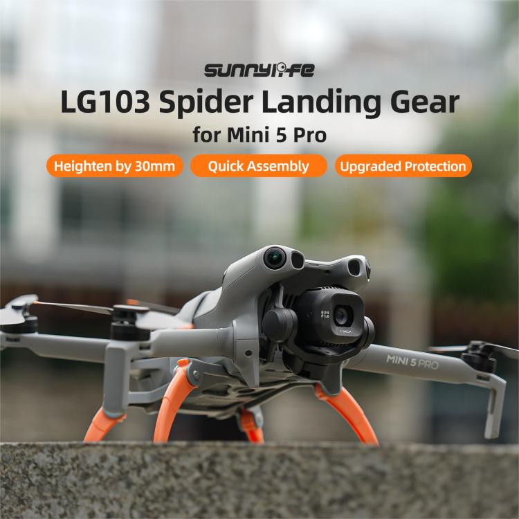 Para DJI Mini 5 Pro, extensiones de patas de aterrizaje Sunnylife con soporte y soporte para las patas., For DJI Mini 5 Pro