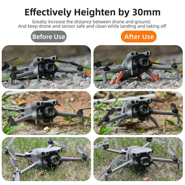 Para DJI Mini 5 Pro, extensiones de patas de aterrizaje Sunnylife con soporte y soporte para las patas., For DJI Mini 5 Pro