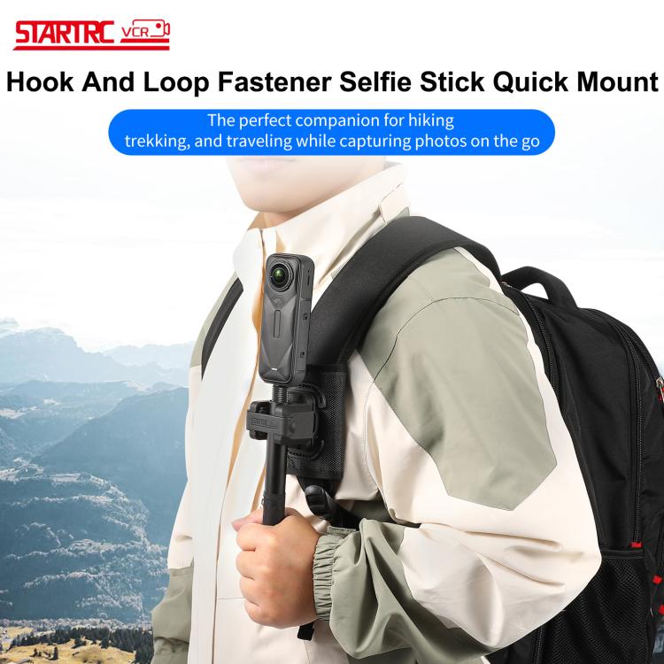 Soporte de liberación rápida para palo selfie con cierre de velcro STARTRC, Hook And Loop Mount