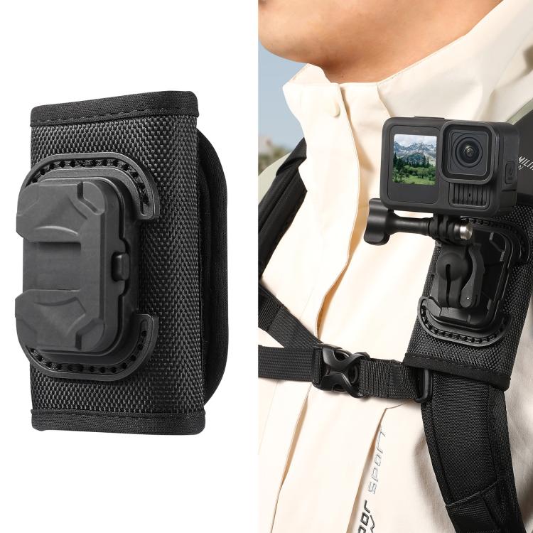 Clip de montaje universal para mochilas STARTRC con cierre de velcro, Backpack Clip