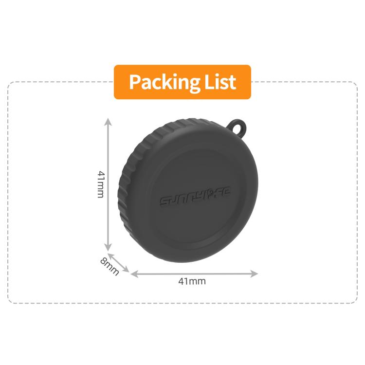 Funda protectora de silicona Sunnylife resistente a los arañazos para la lente de la cámara DJI Osmo Action 6, For DJI Osmo Action 6