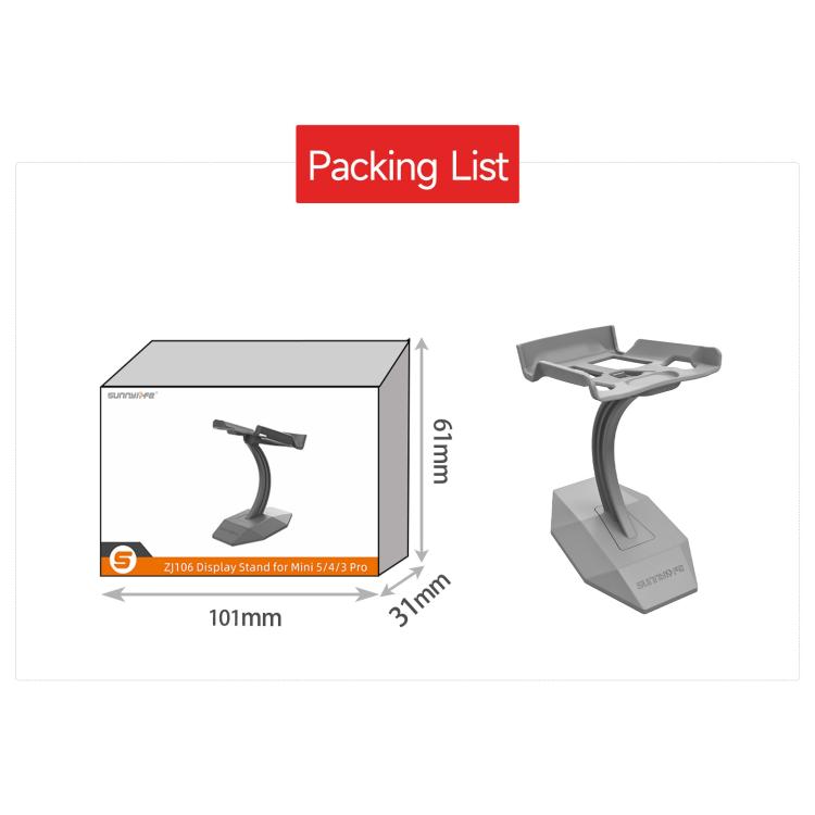 Soporte de exhibición de escritorio Sunnylife para DJI Mini 5 Pro / 4 Pro / 3 Pro, base de montaje para drones, For DJI Mini 5 Pro / 4 Pro / 3 Pro