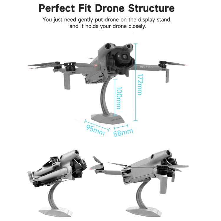 Soporte de exhibición de escritorio Sunnylife para DJI Mini 5 Pro / 4 Pro / 3 Pro, base de montaje para drones, For DJI Mini 5 Pro / 4 Pro / 3 Pro