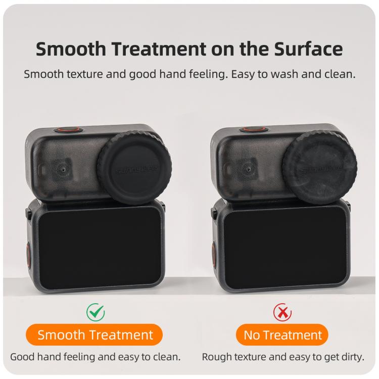 Funda protectora de silicona Sunnylife para lente de DJI Osmo 360, resistente a arañazos. Protector de lente., For DJI Osmo 360