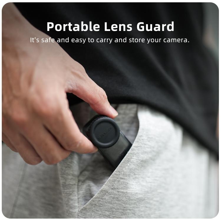 Funda protectora de silicona Sunnylife para lente de DJI Osmo 360, resistente a arañazos. Protector de lente., For DJI Osmo 360