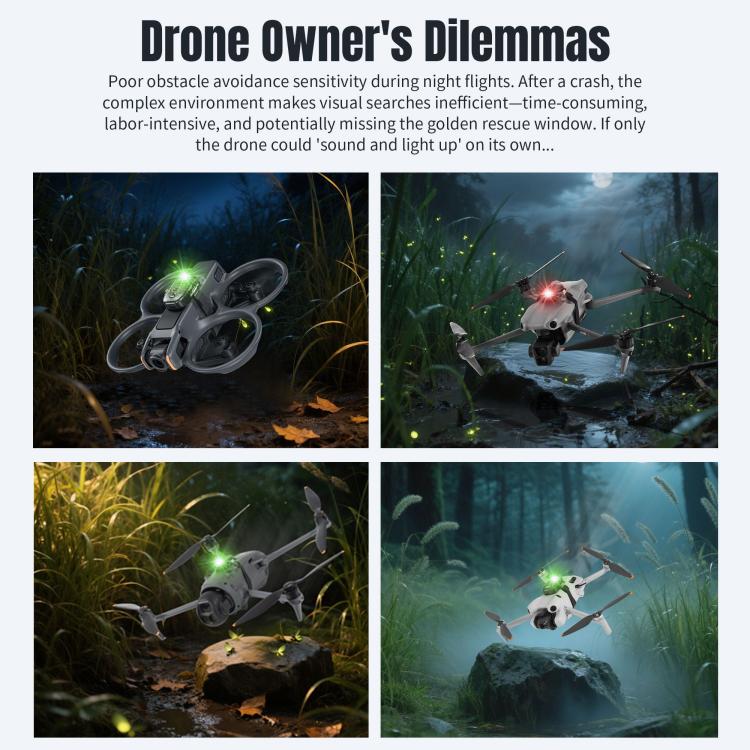 Localizador de alarma universal STARTRC V2 para drones de las series DJI Avata, Mavic, Air y Mini., For DJI Avata Series / Mavic Series / Air Series / Mini Series