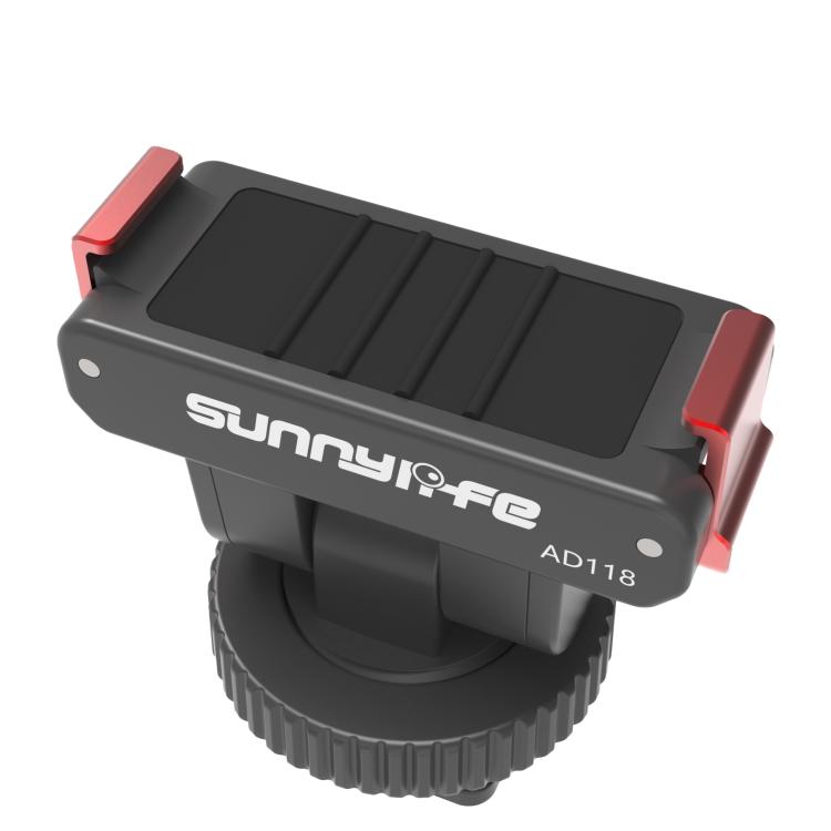 Sunnylife AD118 Adaptador magnético de liberación rápida para zapata fría Sunnylife, soporte de 1/4", adaptador de palo selfie ajustable con inclinación de 180° para DJI Osmo 360 / Action 5 Pro / 4 / 3, AD118 For DJI Osmo 360 / Action 5 Pro