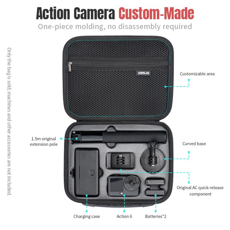 Bolsa de almacenamiento para el kit de fotografía DJI Osmo Action 6 STARTRC, For DJI Osmo Action 6