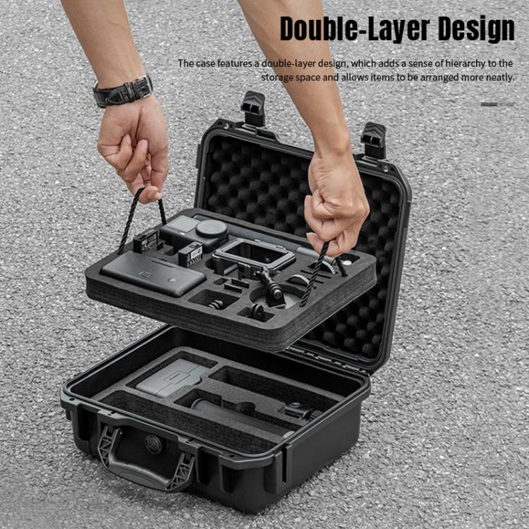 Maleta de almacenamiento impermeable de doble capa de EVA y ABS para DJI Osmo Action 6 STARTRC, For DJI Osmo Action 6