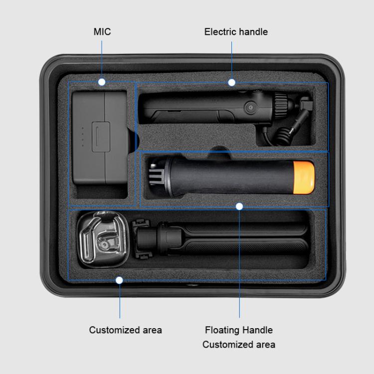 Maleta de almacenamiento impermeable de doble capa de EVA y ABS para DJI Osmo Action 6 STARTRC, For DJI Osmo Action 6